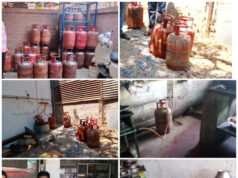गरियाबंद में घरेलू गैस सिलेंडरों के दुरुपयोग पर छापेमारी, 19 सिलेंडर जब्त
