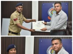 दुर्ग एसपी ने किये नया प्रयोग – होली के पूर्व उत्कृष्ठ विवेचना एवं वारंट तामील करने वाले 69 अधिकारी/कर्मचारी हुए सम्मानित