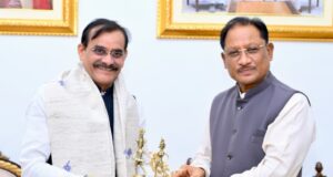 मुख्यमंत्री से सांसद श्री विष्णु दत्त शर्मा ने की सौजन्य मुलाकात