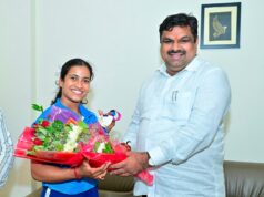 रजत पदक विजेता ज्ञानेश्वरी यादव से शिक्षा मंत्री श्री गजेंद्र यादव ने की आत्मीय मुलाकात
