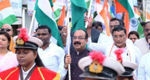 देशभक्ति से ओतप्रोत अप्रतिम उत्साह के साथ निकली तिरंगा यात्रा, उप मुख्यमंत्री श्री अरुण साव हुए शामिल