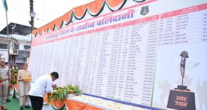 श्यामगिरी में शहीद पूर्व विधायक स्व. श्री भीमा मंडावी को उप मुख्यमंत्री श्री विजय शर्मा और वन मंत्री श्री केदार कश्यप ने दी श्रद्धांजलि