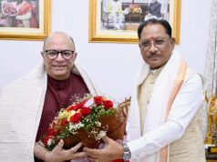 मुख्यमंत्री श्री विष्णुदेव साय से निर्माता-निर्देशक डॉ. चंद्रप्रकाश द्विवेदी ने की सौजन्य मुलाकात