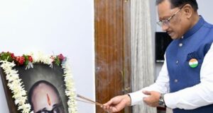 मुख्यमंत्री श्री विष्णु देव साय ने स्वर्गीय श्री कुशाभाऊ ठाकरे की जयंती पर उन्हें किया नमन