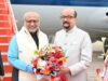 राज्यपाल श्री डेका ने उपराष्ट्रपति श्री राधाकृष्णन का किया आत्मीय स्वागत